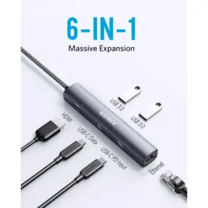 6-in-1 USB-Hub